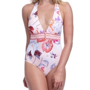 Gottex halter one piece swimsuit